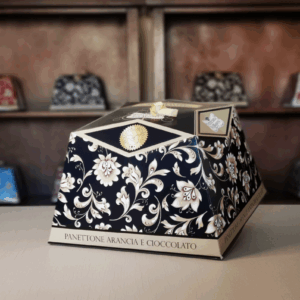 PANETTONE CON GOCCE DI CIOCCOLATO E CANDITI D'ARANCIA DA KG 0.750 LINEA GINEVRA