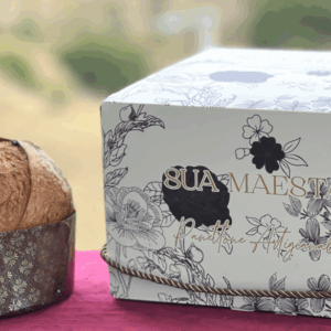 PANETTONE CON GOCCE DI CIOCCOLATO E CANDITI D'ARANCIA DA KG 1 LINEA FLOWER
